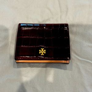 Tory Burch maroon wallet
